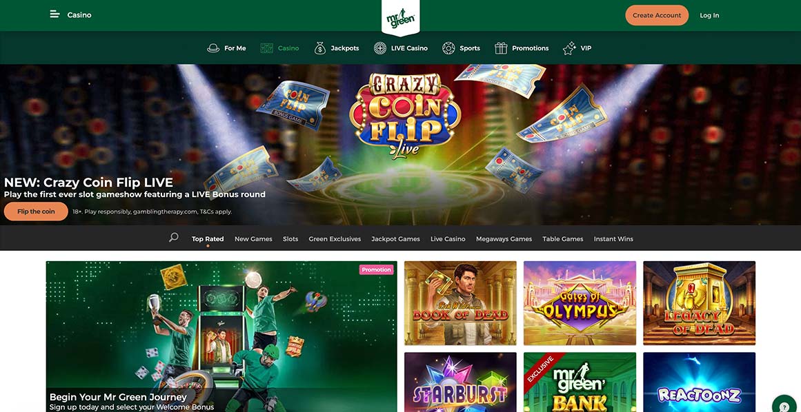 Casino Games at MrGreen
