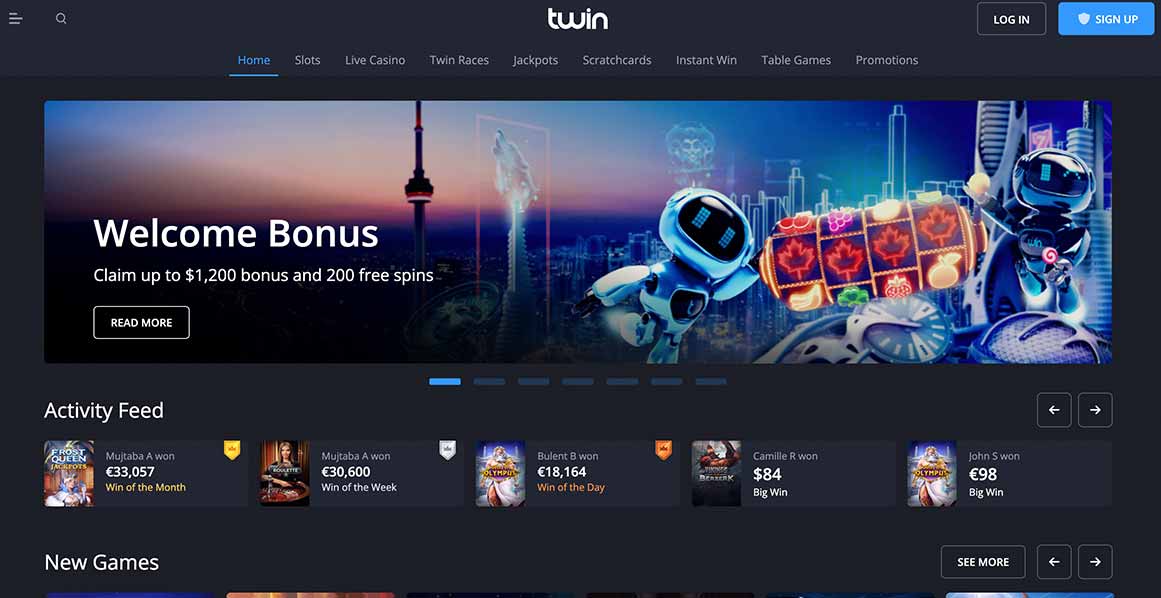 Twin Casino Welcome Bonus